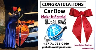 Car Bow that says Congratulations.