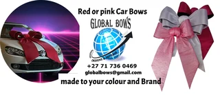 Red Car Bows or Pink Car Bows