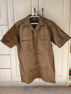 SADF Army Nutria shirt by Endeavour Clothing (size: Large); all buttons present; near mint