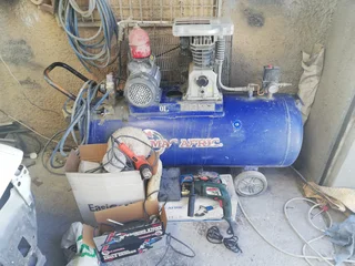 200l Mac Afric compressor and power tools forsale