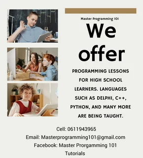 Delphi IT Programming Lessons for High School Learners