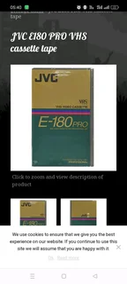 6 x JVC NEW VHS CASSETTE