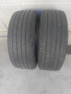 2x Continental 265/60/18 tyres in fair condition