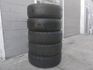 5x 30/10.5R15 tyres in fair condition