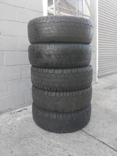 5x 30/10.5R15 tyres in fair condition