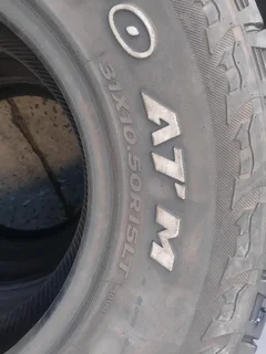 5x 30/10.5R15 tyres in fair condition