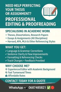 Writing, Editing, Research ~Masters, Honours, PhD, Data Analysis services