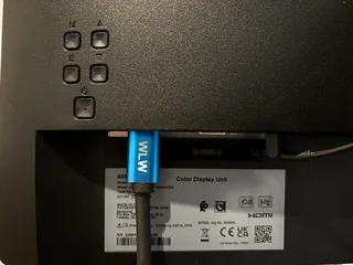 24 Inch Samsung monitor without audio and a arm stand with it