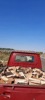 Dry firewood for fireplaces.