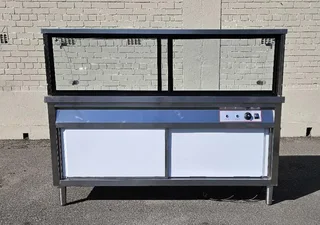 Bain Marie Floor Standing With Curved Glass