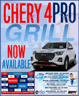 Chery 4 Pro front grill now available at an affordable price!
