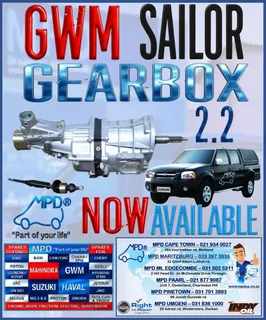 GWM Sailor 2.2 -[4y]-Gearbox now available !!!