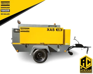 2016 Atlas Copco Xas186 Mobile Diesel Compressor