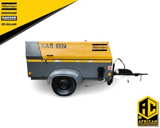 2016 Atlas Copco XAS137 Mobile Diesel Compressor