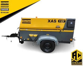2016 Atlas Copco XAS137 Mobile Diesel Compressor