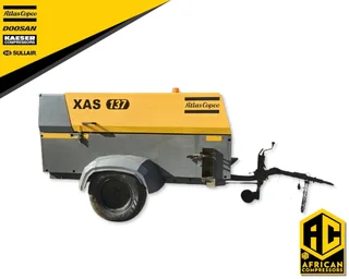 2019 ATLAS COPCO XAS137 MOBILE DIESEL COMPRESSOR