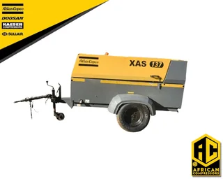 2019 ATLAS COPCO XAS137 MOBILE DIESEL COMPRESSOR