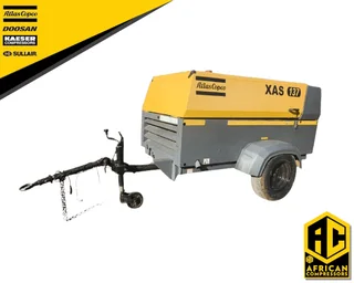 2019 ATLAS COPCO XAS137 MOBILE DIESEL COMPRESSOR