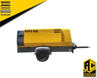2018 Atlas Copco Xats377 Mobile Diesel Compressor