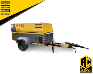 2016 Atlas Copco XAS137 Mobile Diesel Compressor