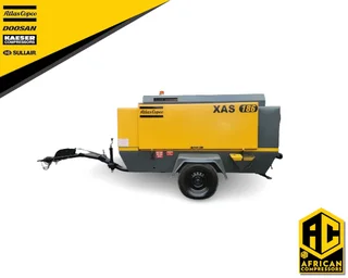 2014 Atlas Copco XAS186 Mobile Diesel Compressor