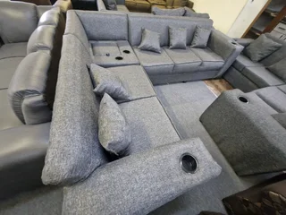 New L shape couch with console