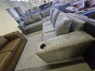 New L shape couch with console