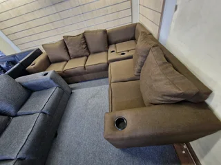 New L shape couch with console