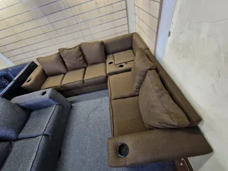 New L shape couch with console