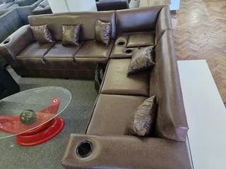 New L shape couch with console