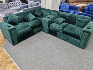 New L shape couch with console