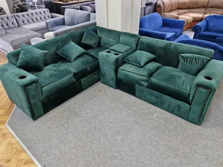 New L shape couch with console