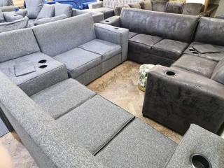 New L shape couch with console