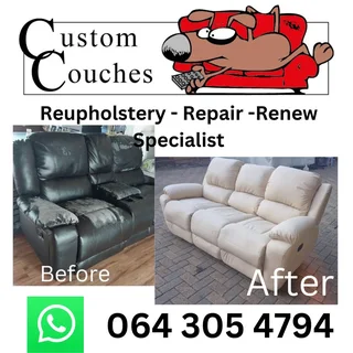 Reupholster you Sofas, Dining Chairs, Furniture with Custom Couches
