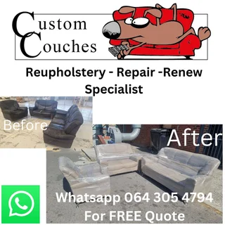 Reupholster you Sofas, Dining Chairs, Furniture with Custom Couches