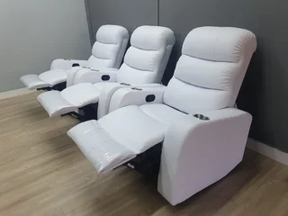  Cinema Recliner Chairs – R4700 Each – With or Without Cup Holders