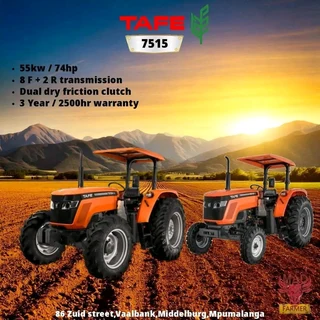 Tafe7515 tractors available for sale at Mad Farmer SA Middelburg MP.