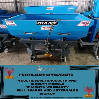 1000ltr Fertilizer Spreaders available for sale at Mad Farmer SA Middelburg MP.