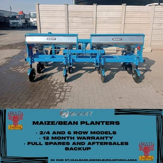 2/4/6 row Planters available for sale at Mad Farmer SA Middelburg MP.
