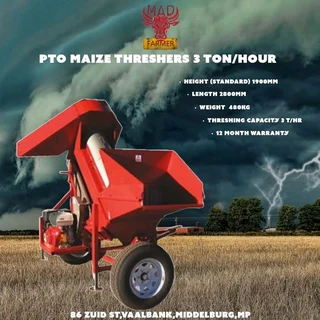 Maize Threshers available for sale at Mad Farmer SA Middelburg MP.