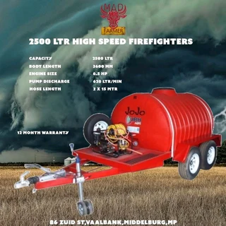 New 2500ltr firefighters for sale at Mad Farmer SA Middelburg MP.