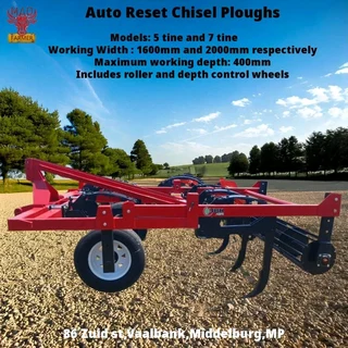 New Auto Reset Chiselploughs available for sale at Mad Farmer SA Middelburg MP.