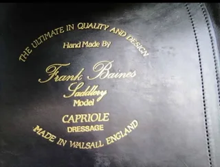 Frank Bains Capriole Dressage Saddle