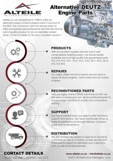 Deutz new F6L 912 pump/drill spec