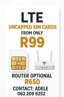 Lte Uncapped Sim Cards From R99/month