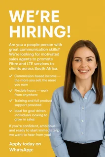 we are hiring sales agents