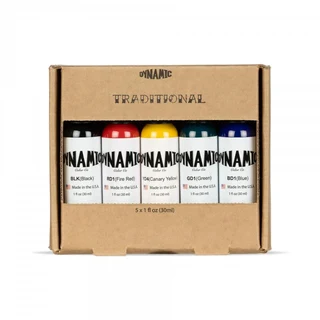 Dynamic Tattoo Ink Colour Set  5 x 1oz Bottles