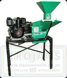 Trojan TGS210D 7HP MegaMill diesel hammer mill, grinding mill, maize mill easy to operate