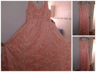 Peach kleur trourok/matriek afskeids rok  te koop