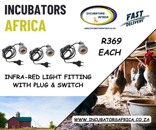 3 Pack light Fittings with plug and switch